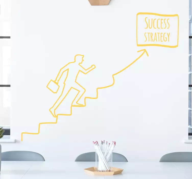 Text sticker for strategic success journey - TenStickers