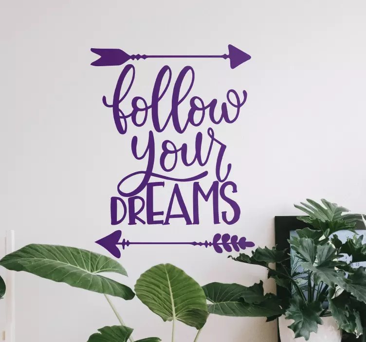 Text sticker inspirational arrow quote - TenStickers