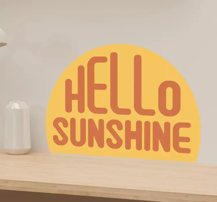 Text sticker sunny greeting message - TenStickers