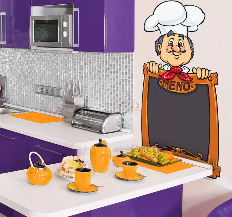 The Chef´s Special Menu Kitchen Sticker - TenStickers