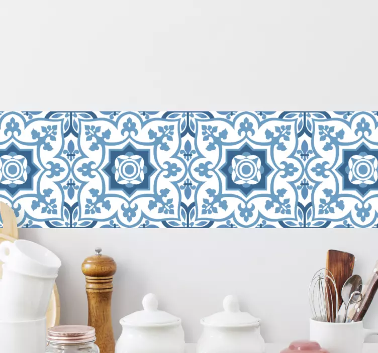 Traditional vintage portuguese blue tiles  decal - TenStickers