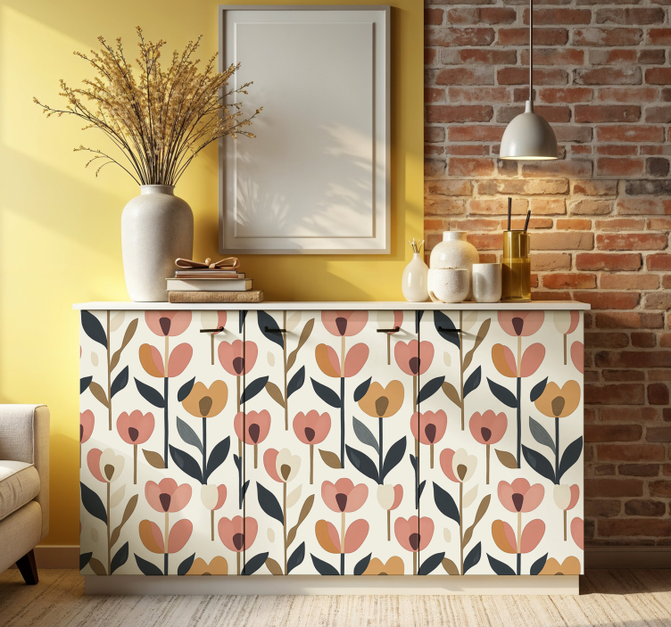 Tulips furniture sticker - TenStickers
