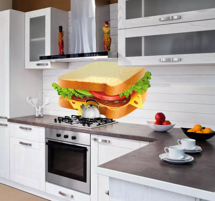 Vegetable Sandwich Wall Sticker - TenStickers