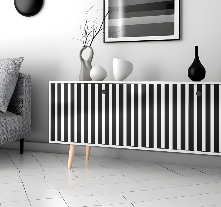 Vertical lines furniture sticker - TenStickers