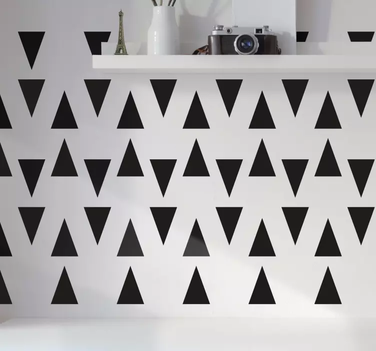 Vertical triangles wall sticker - TenStickers