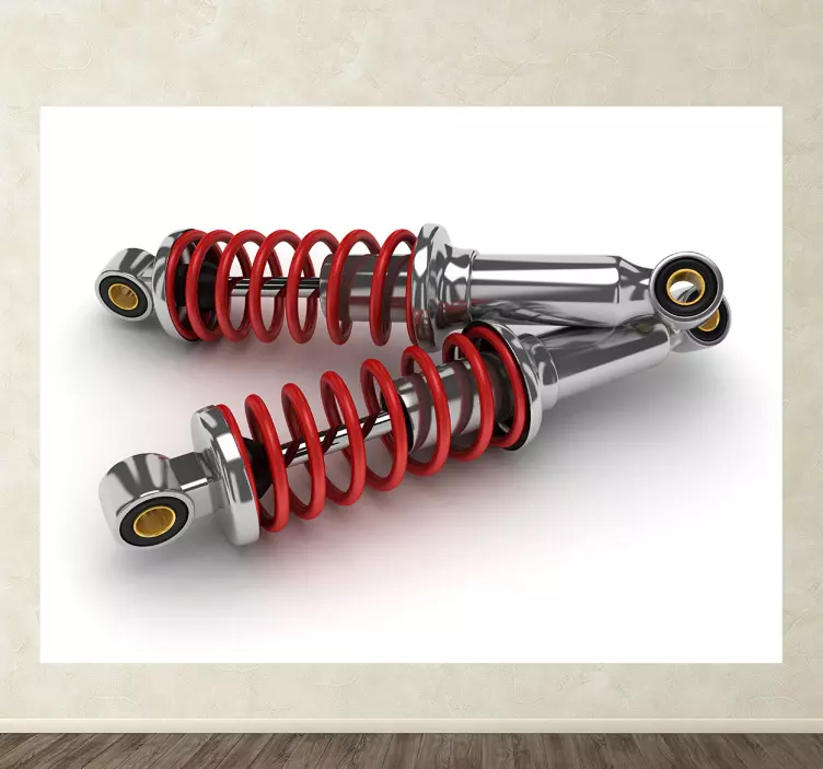 Vinilo decorativo dos amortiguadores industry sticker - TenStickers