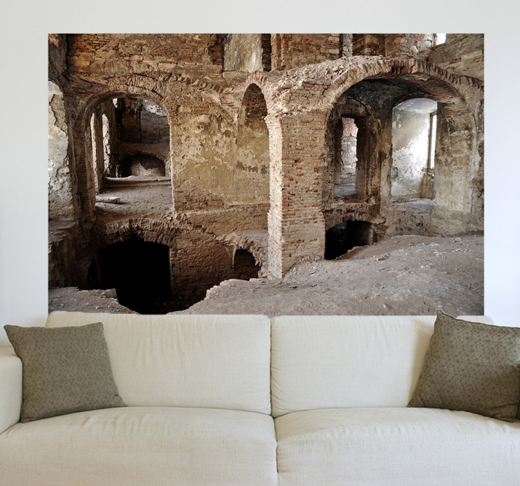 Vinilo decorativo ruinas country Sticker - TenStickers