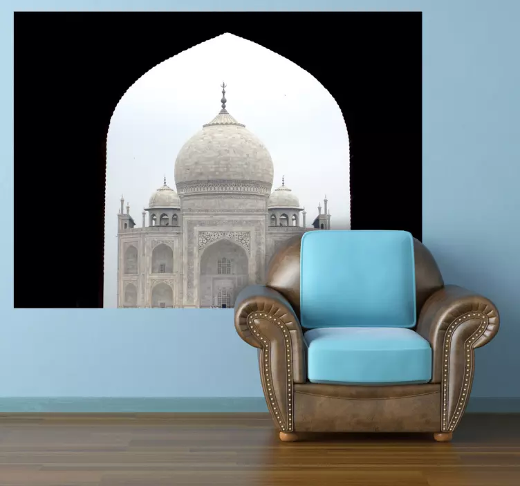 Vinilo decorativo Taj Mahal travel stickers - TenStickers