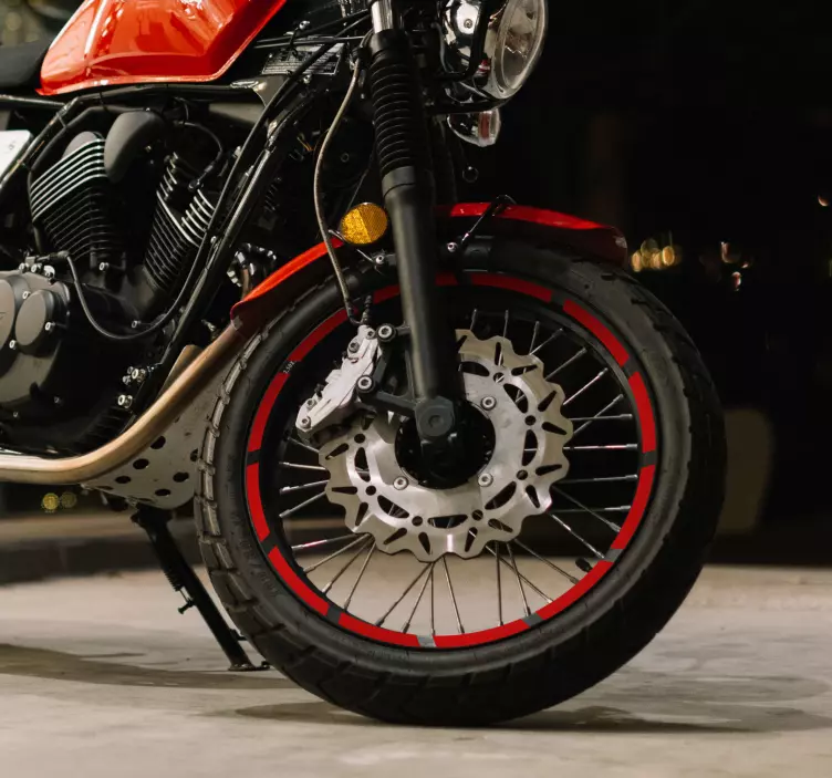 Single-colour wheel rims motorcycle sticker - TenStickers