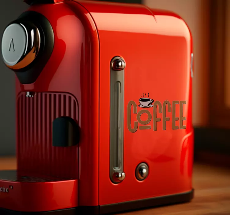 Vintage Coffee appliance stickers - TenStickers