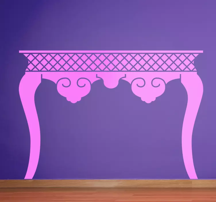 Vintage Table Wall Sticker - TenStickers