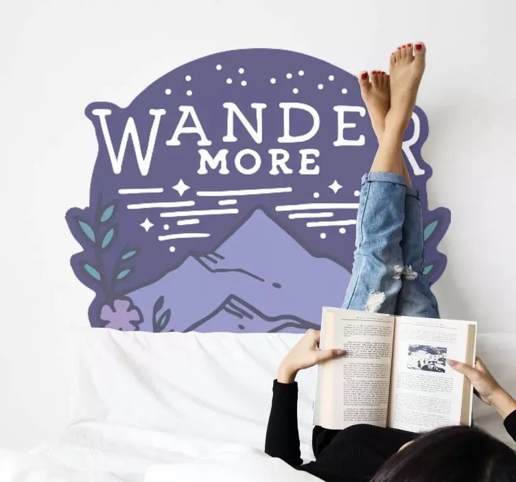 Wander more location sticker - TenStickers
