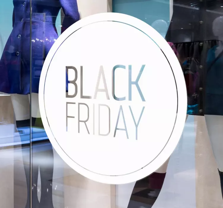 White Black Friday Window Sticker - TenStickers