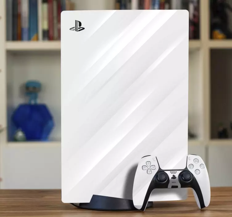 White with shining lights playstation decal - TenStickers