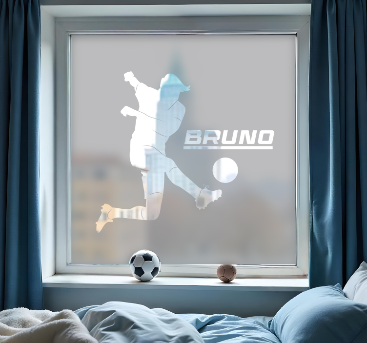 Window sticker football décor - TenStickers