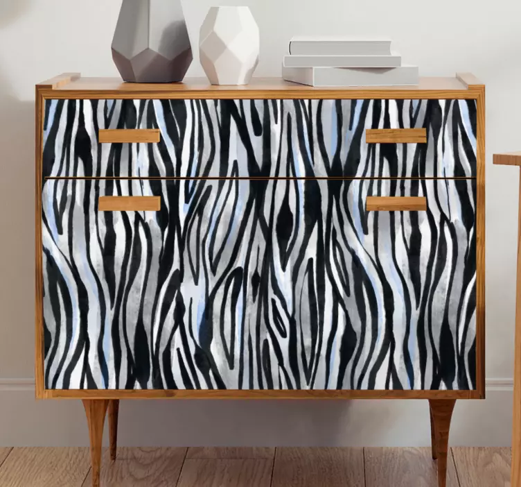 Zebra Pattern Decor decoration wall sticker - TenStickers