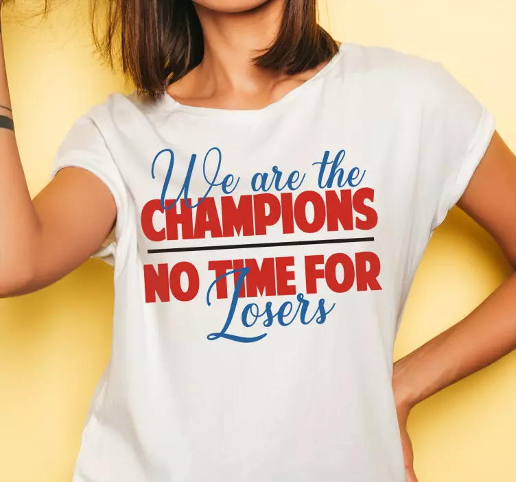 Champion attitude statement t-shirt - TenStickers