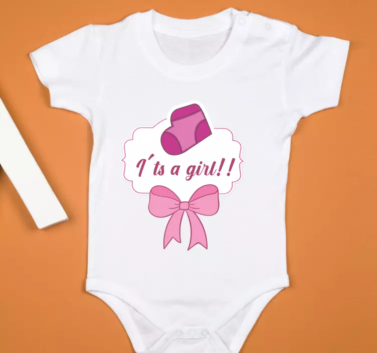 Gender announcement baby t-shirt - TenStickers