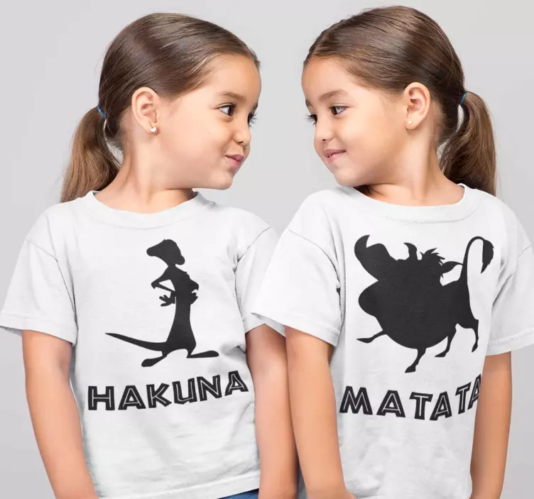 Hakuna matata Kids t shirt - TenStickers