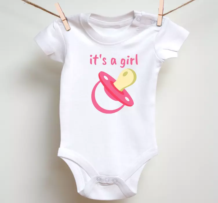 It's a girl text  Baby shirt - TenStickers