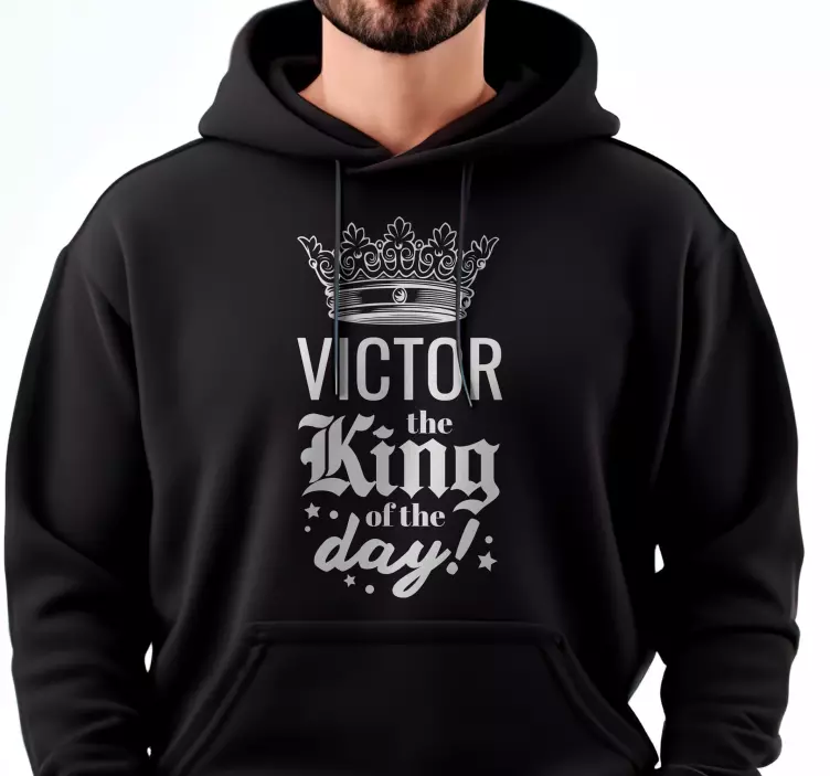 King of the Day T-shirts with name - TenStickers