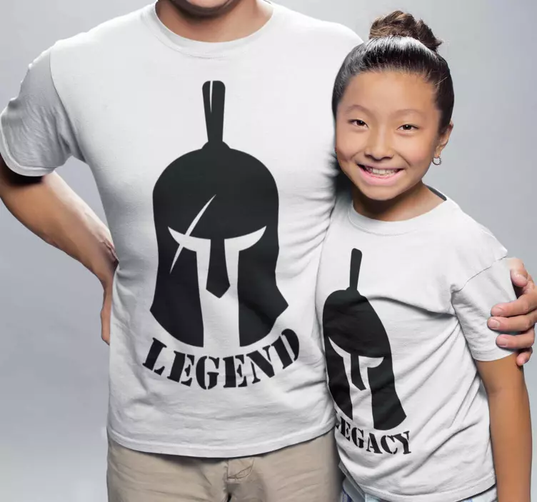 Legend and Legacy Father and kid t-shirt - TenStickers