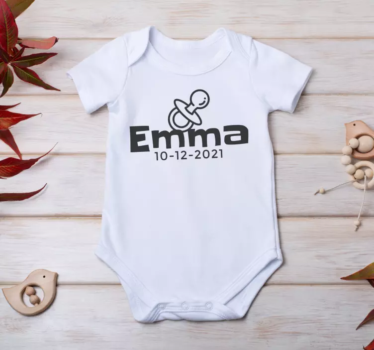 Nome: Data: Chupeta Baby shirt - TenStickers