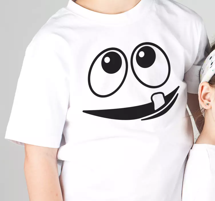 Smiling one tooth monster Kids t-shirt - TenStickers