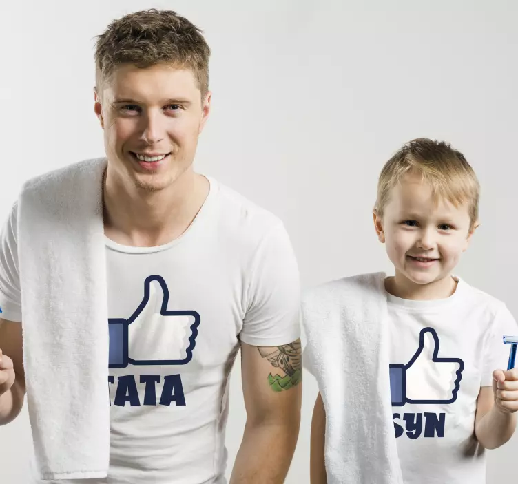 Thumbs up like Father and son shirt - TenStickers