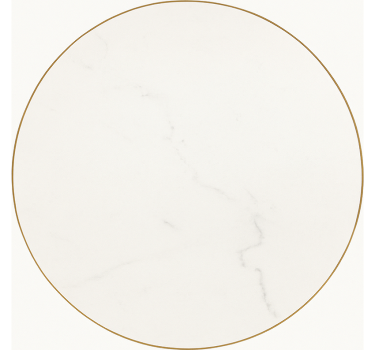 White Marble Vein dining room vinyl rug - TenStickers