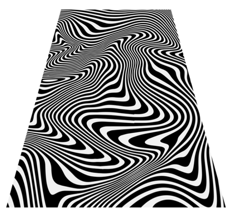Animal vinyl rug with zebra 3d effect - TenStickers