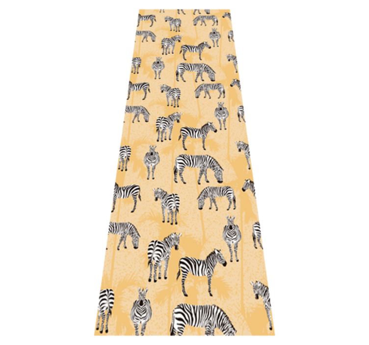 Animal vinyl rug zebra pattern design - TenStickers