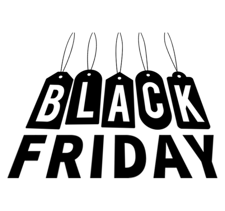 Black friday vinyl rug stylish and durable design - TenStickers