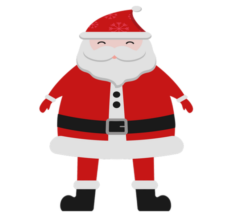 Christmas vinyl rug santa claus for children - TenStickers