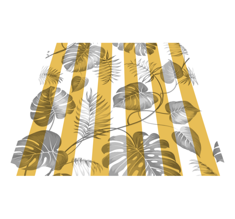 Floral vinyl rug sliding closet door - TenStickers