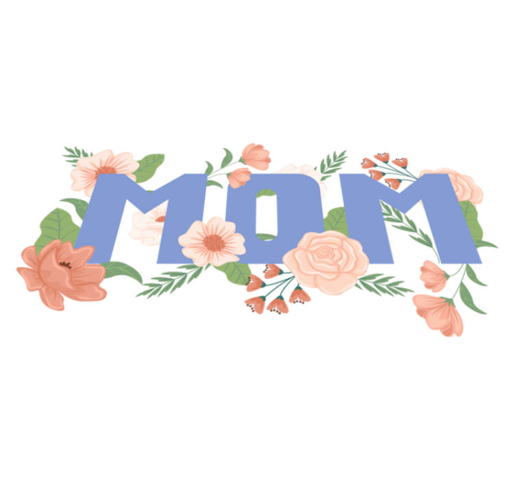 Floral vinyl rug floral mother's day design - TenStickers
