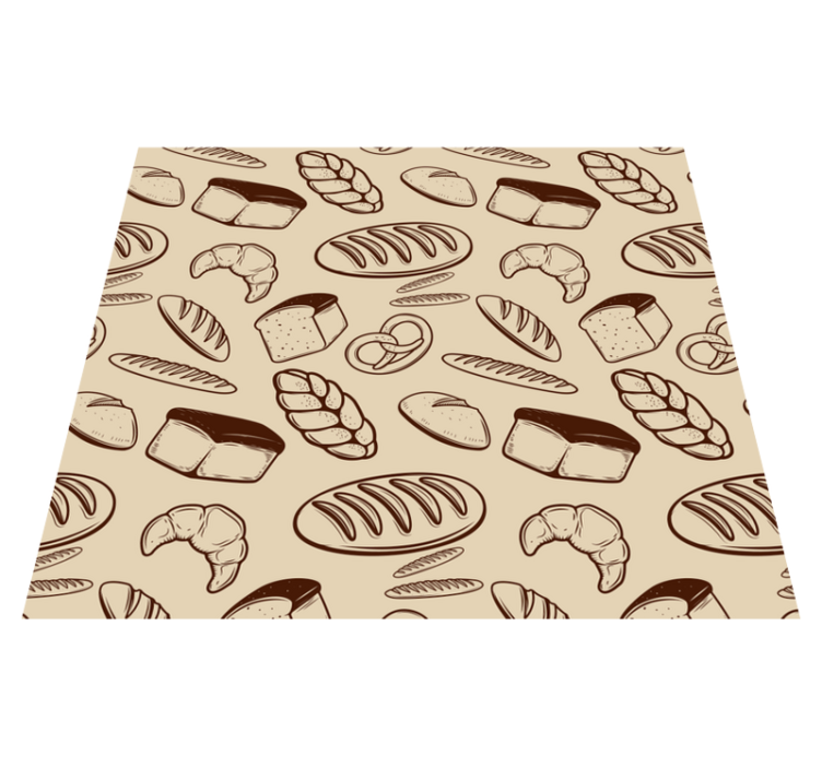Kitchen vinyl rug bakery design - TenStickers