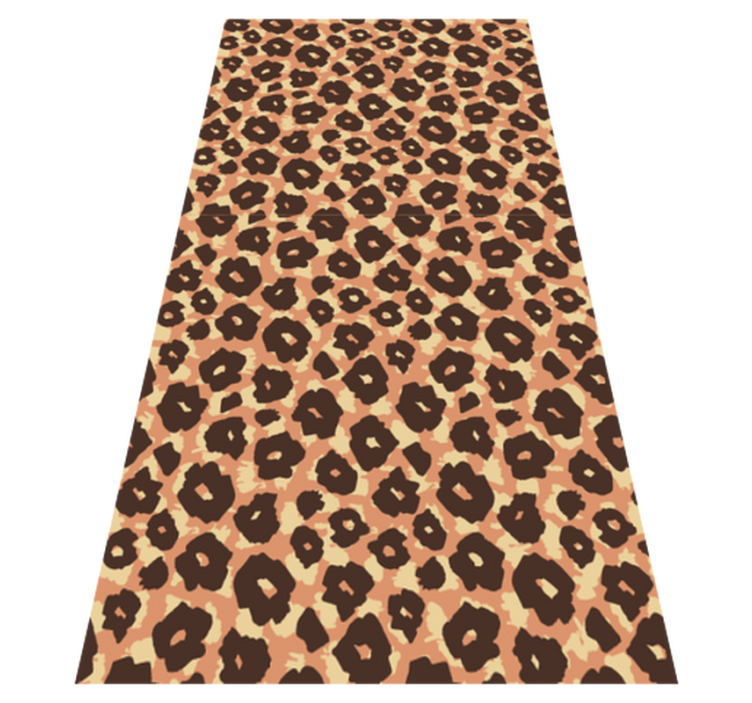 Animal print vinyl rug in velvety leopard style - TenStickers