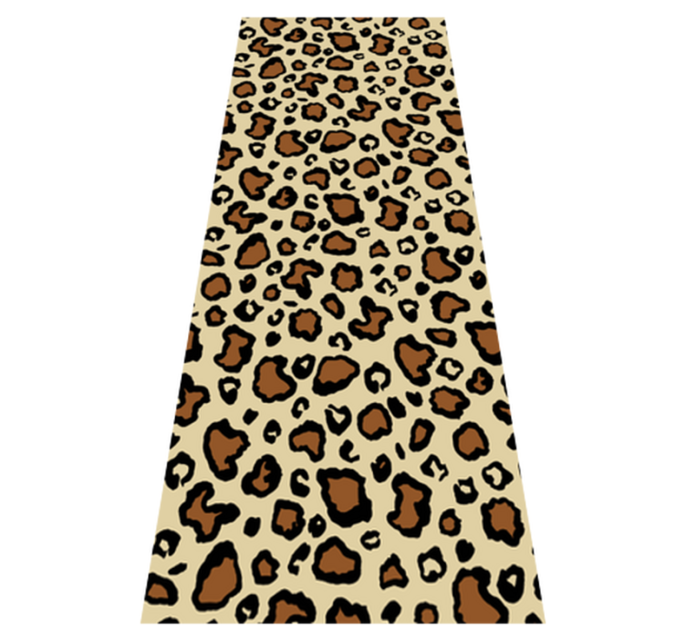 Animal print vinyl rug classic leopard print - TenStickers