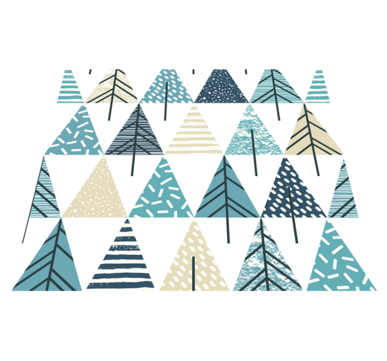 Bedroom vinyl rug with scandinavian design - TenStickers