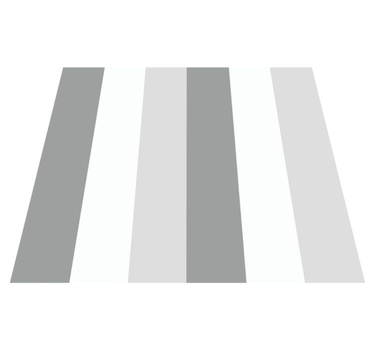 Bedroom vinyl rug in classic grey vertical stripes - TenStickers