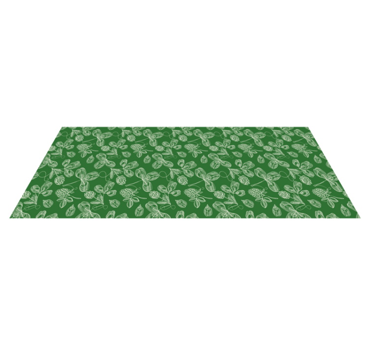 Nature vinyl rug foliage green design - TenStickers