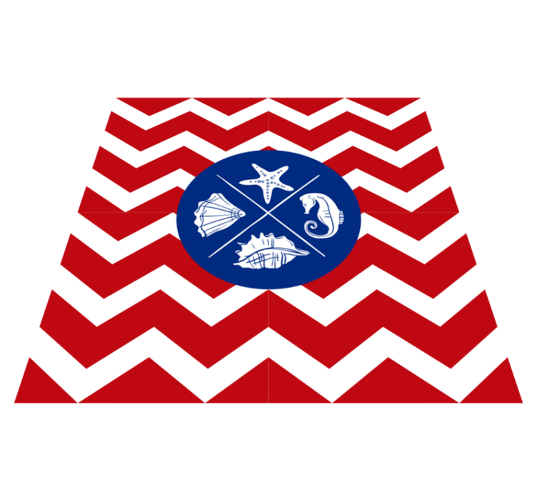 Nature vinyl rug seashell ocean design - TenStickers