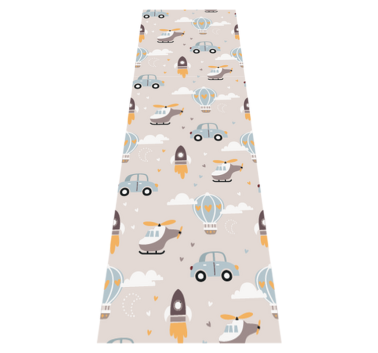 Cute design illustration for kids bedroom vinyl rug - TenStickers