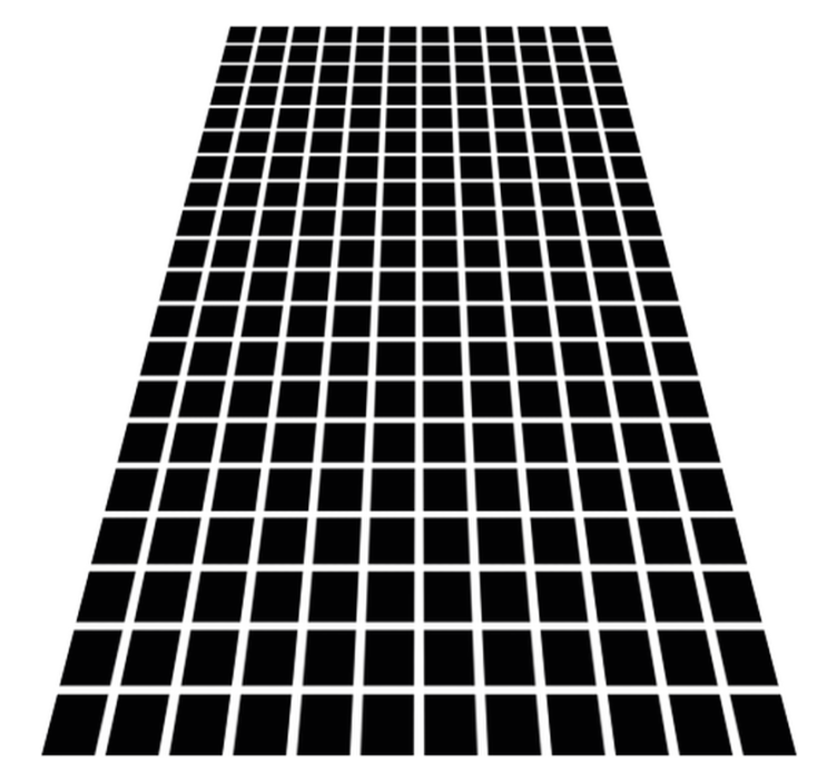 Geometric vinyl rug in gray square pattern - TenStickers