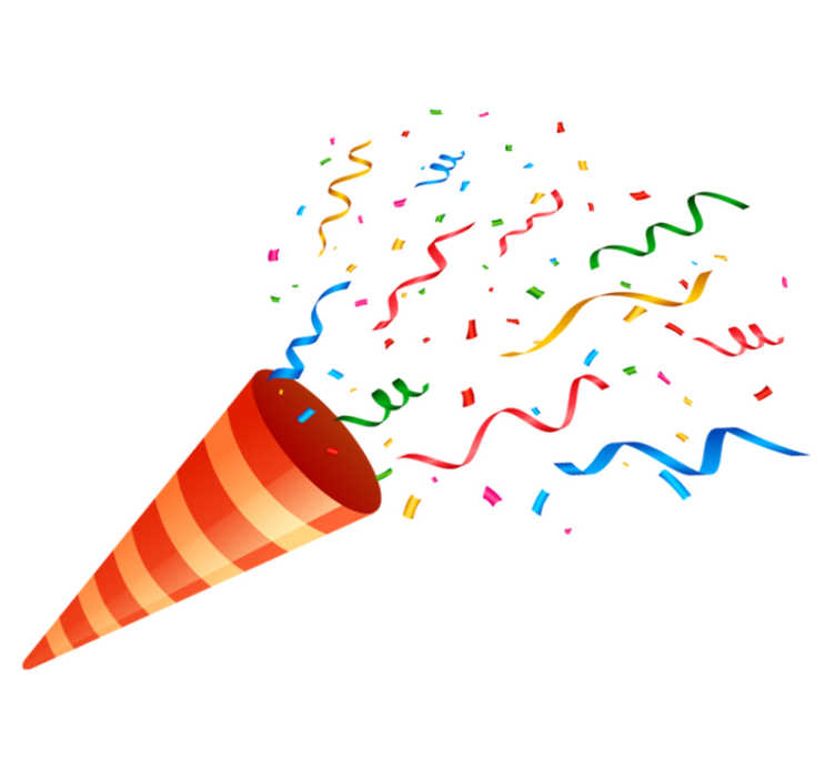 Geometric vinyl rug celebration confetti - TenStickers