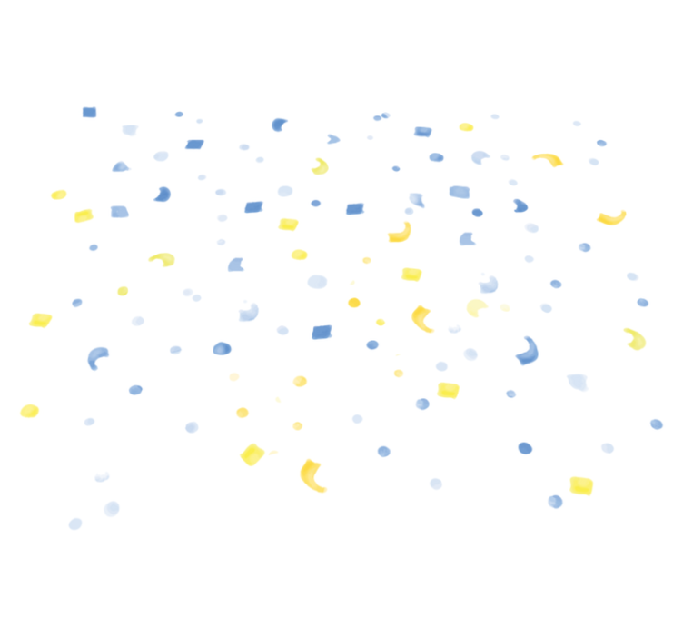 Geometric vinyl rug in watercolor confetti - TenStickers