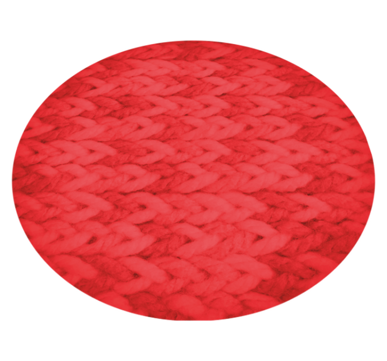 Geometric vinyl rug with round textured patterns - TenStickers