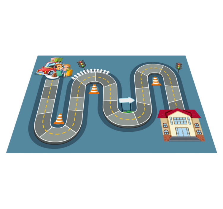 Game vinyl rug board game path - TenStickers