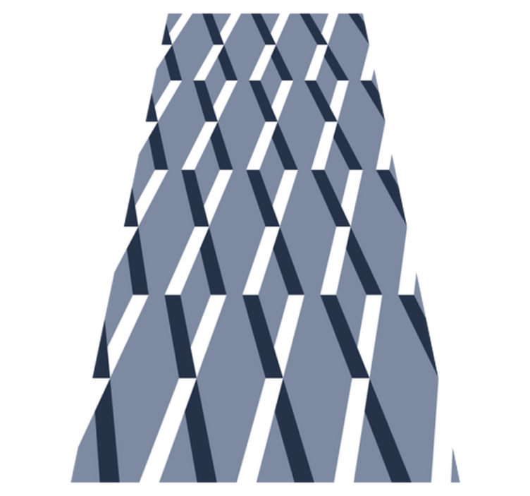 Bathroom vinyl rug with 3d diamond patterns - TenStickers